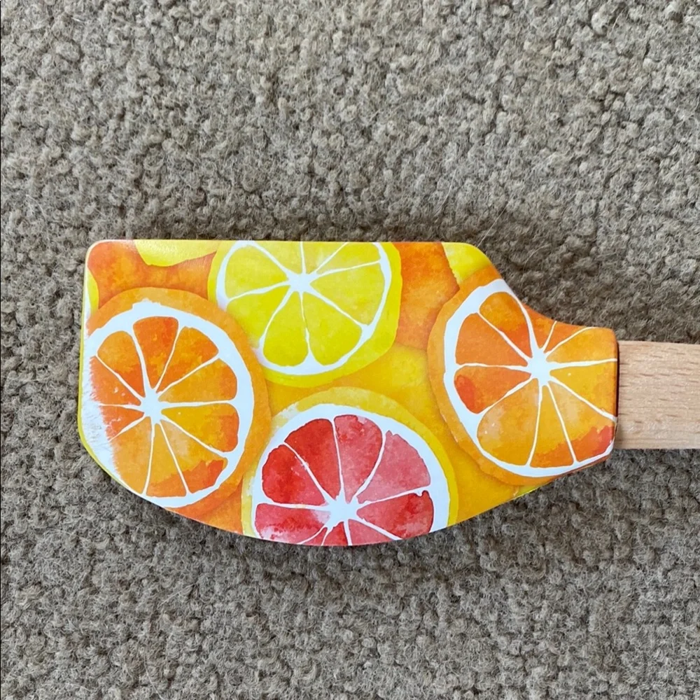 Citrus Patterned Silicone Spatula